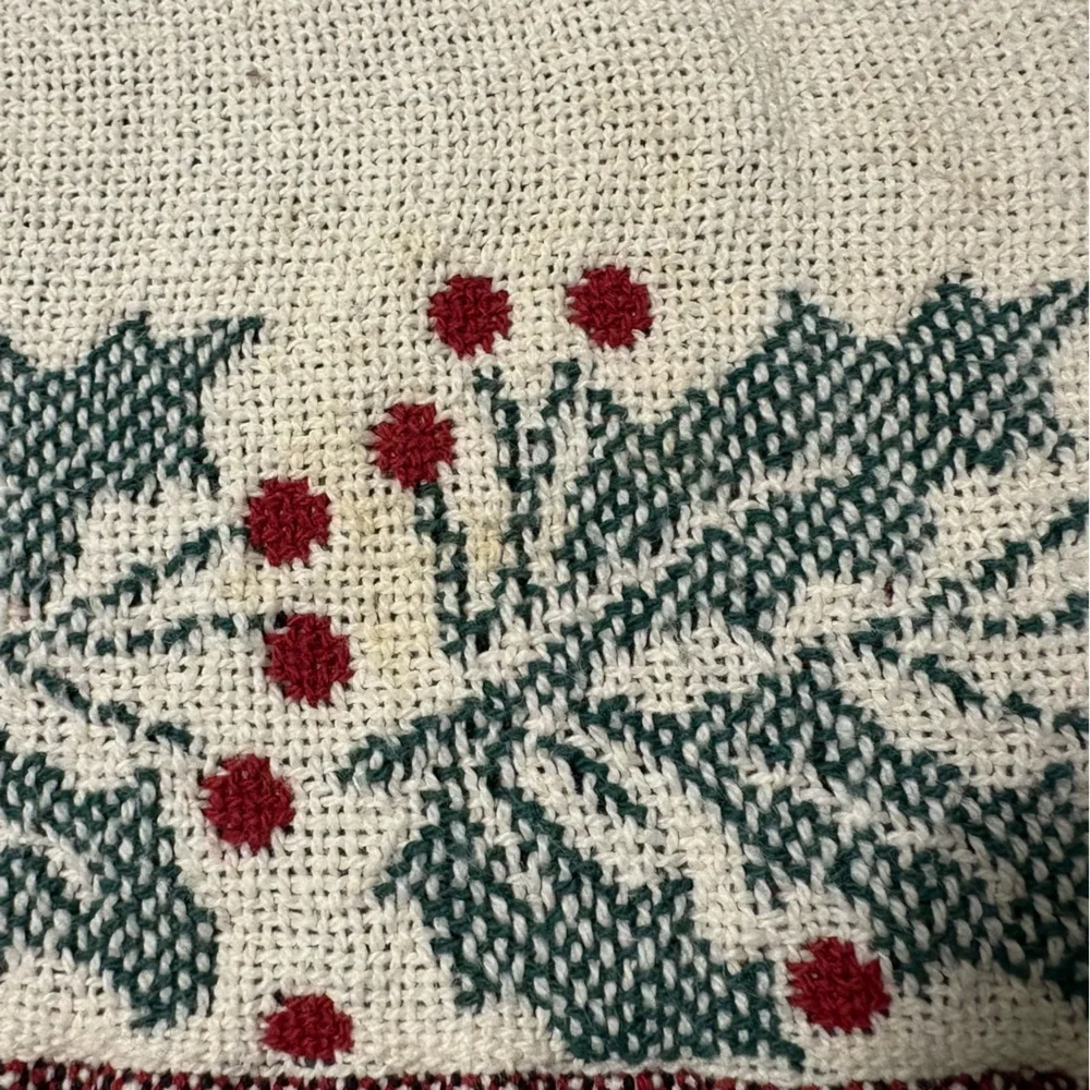 Vintage Santa Rocking Chair Toy Christmas Tapestry Throw Blanket 90s 64